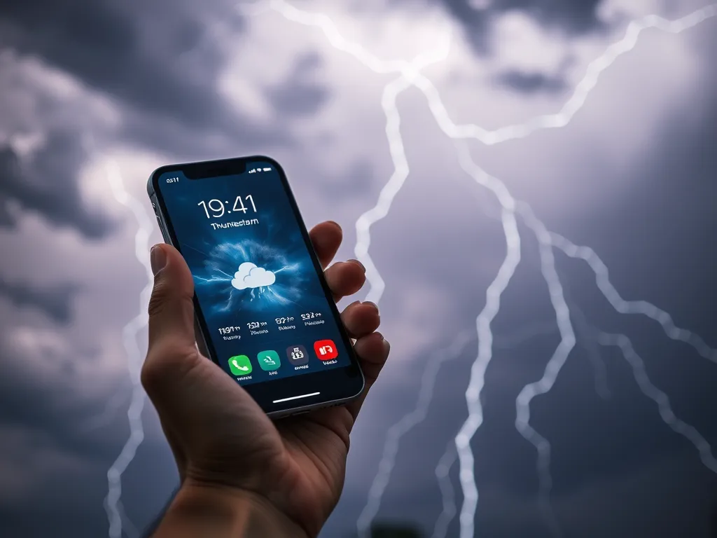 Czy można używać telefonu podczas burzy?